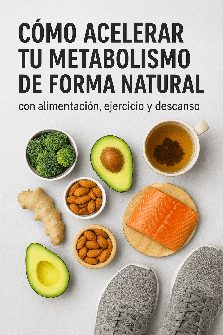 Alimentos y hábitos que aceleran el metabolismo como té verde, proteínas, brócoli, jengibre y ejercicio regular